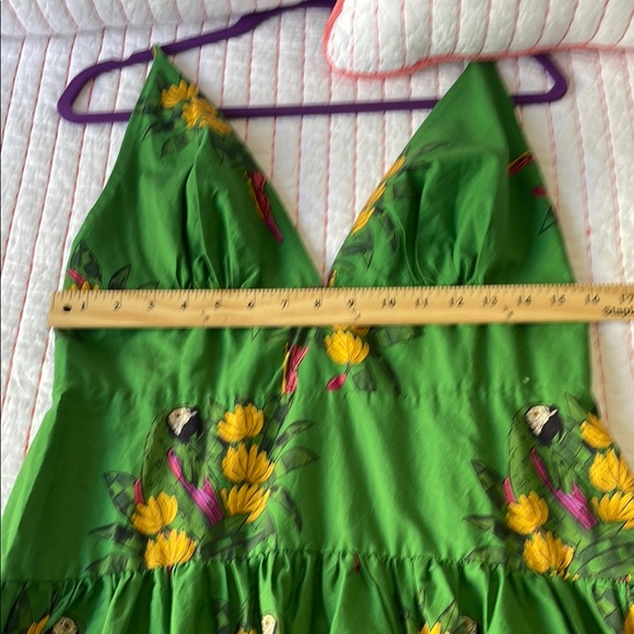 Farm RIO Floral Maracanã Green Dress S XL 100% cotton new - Picture 7 of 15